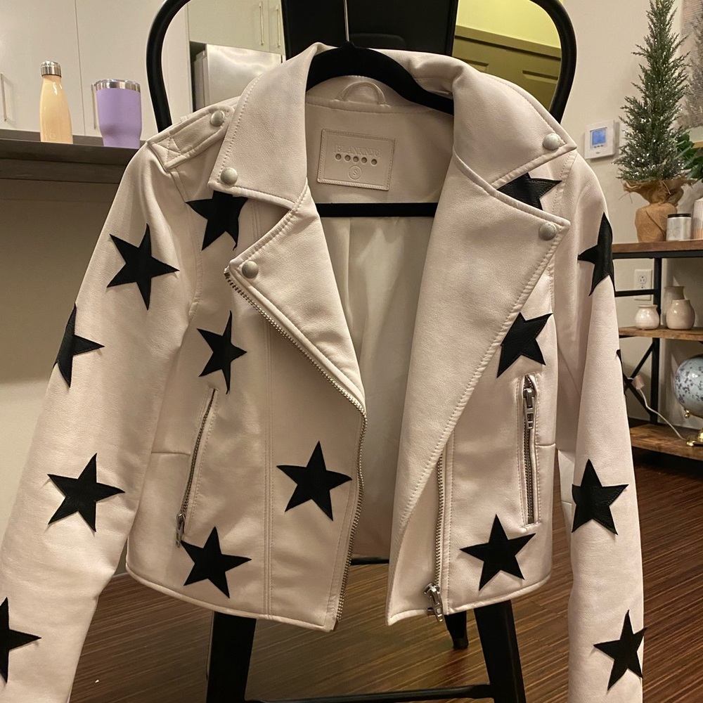 Gently used leather jacket